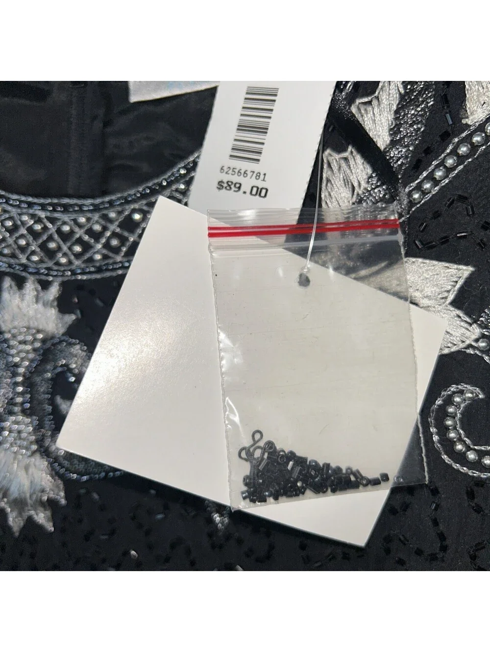 N/A fabric it beaded